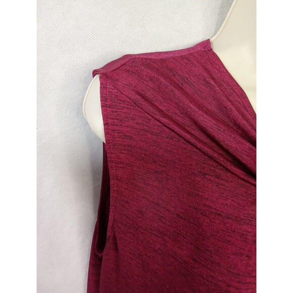 liz claiborne career top large Burgundy Sleeveless lined - Picture 3 of 8